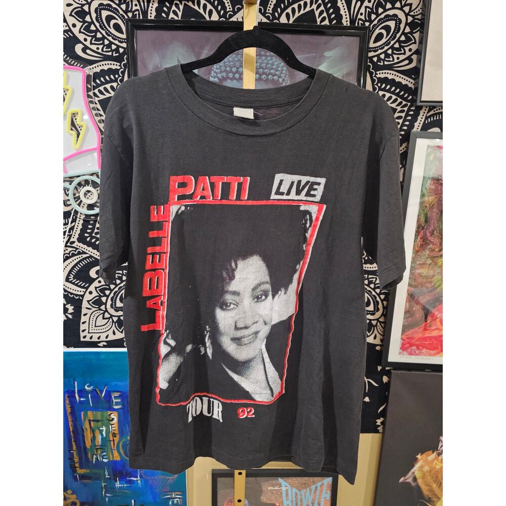 Rare 1992 Patti Labelle Live Double Sided Rap Band Tee, Medium